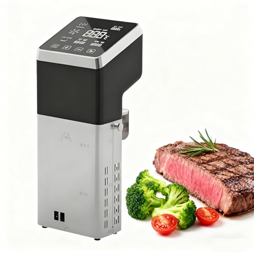 GESAIDES Cuiseur sous Vide, thermoplongeur, avec température et minuterie précises, 1600 W, étanchéité IPX8, pour viandes et légumes sous Vide