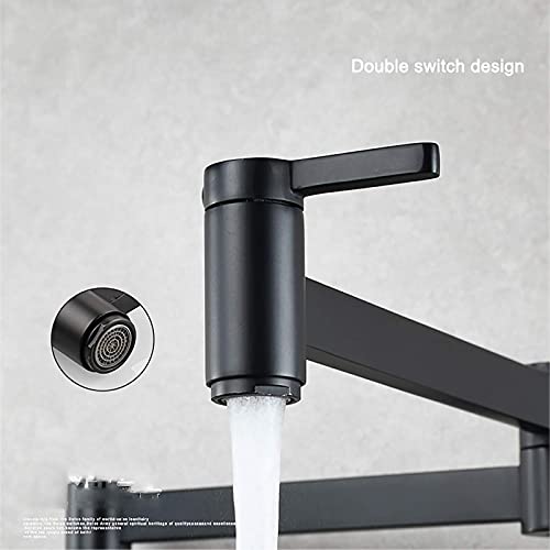 Robinet d'évier simple eau froide pliable et orientable en laiton - 6