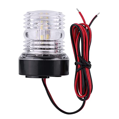 Luz de ancoragem de LED branca em 360°, boa luz de navegação de iate, luz de navegação transparente