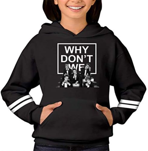 Why-Dont-8 Letters We Boys Girls Hoodie Hooded Sweaters Printed Pocket Youth Kids Sweatshirt
