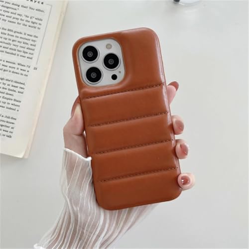 Coque de téléphone de Luxe pour iPhone 14 marron antichoc tendance