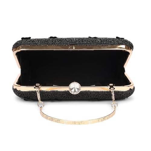 Image of LONGING TO BUY Hand Crafted Designer Box Clutch - Zari Embroidery For Women