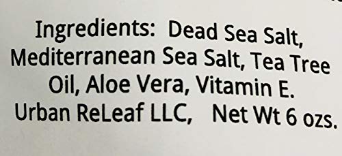 Urban ReLeaf Piercing Care 6 oz Bag ! Healing Sea Salts & Botanical AFTERCARE ! Safely Clean, Disinfect & Heal New & Stretched Piercings. Gentle ~ Effective ~ Natural