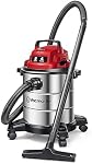 Vacmaster Red Edition VOC508S 1101 Stainless Steel Wet Dry Shop Vacuum 5 Gallon 4 Peak HP 16kPa Powerful Suction 1-1/4 inch Hose with Blower Function