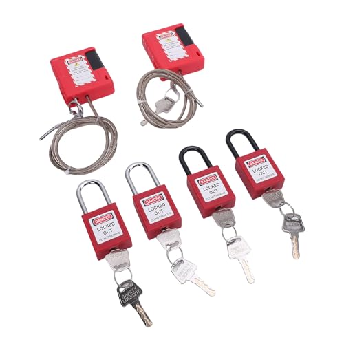 Electrical Lockout Tagout Kit Locking Padlock Set Hasp Circuit Breaker Safety Lock Loto Padlock for Industry