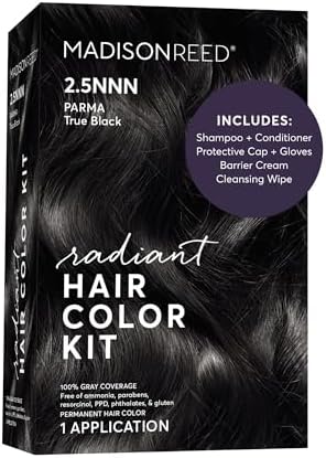 Madison Reed Radiant Hair Color Kit, 2.5NNN Soft Black, 1 Pack