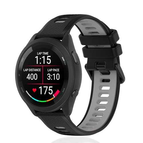 MELEJIA For Garmin Approach J1 43mm / Vivoactive 6 / 5 / Garmin Forerunner 570 42mm / 645 / Approach S50 / S44 / S42 / Venu Sq 2