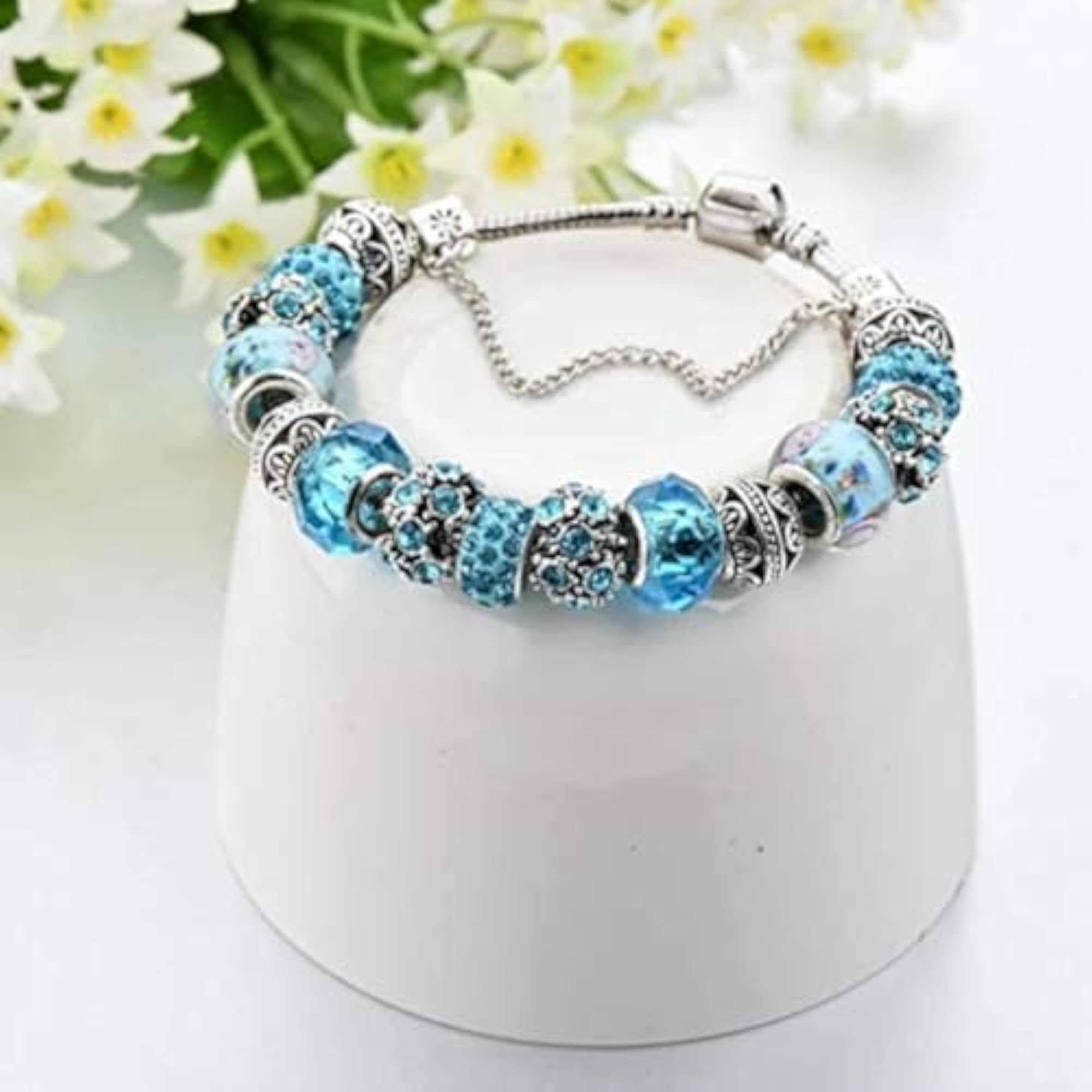 Oxidised Crystal Bangle Bracelet Jewelry for Women