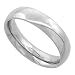 Surgical Steel Plain Wedding Band / Thumb Ring 5mm Domed Comfort-Fit High Polish, size 11