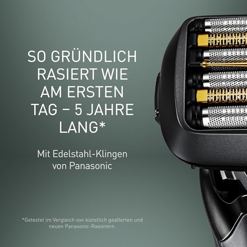 Panasonic ES-LS6A-K803 Nass- und Trockenrasierer mit 6 Klingen für Männer, kabelloser Premium-Rasierer, reaktionsschneller Bartsensor… – Ansicht 3