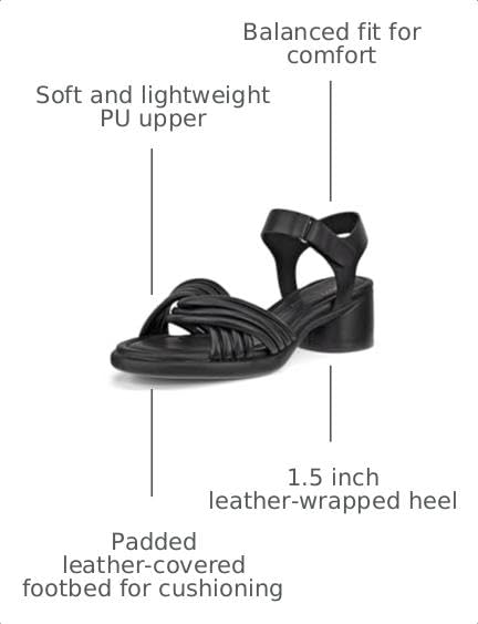 Image of ECCO Sculpted Luxury 35 Cross Strap Heel Sandal
