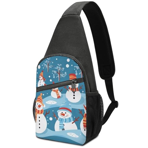Bolso tipo sling casual para hombro y pecho unisex
