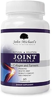Joint Support, Turmeric Curcumin & Collagen Herbal Supplement w/Boswellia MSM Ginger Natural Anti-inflammatory