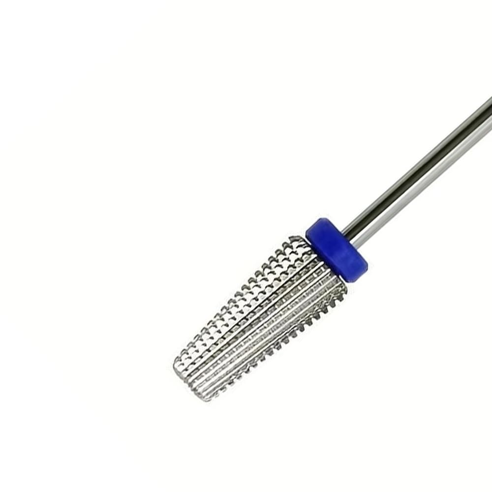 Punta da trapano professionale 5 in 1 in carburo per rimuovere gel acrilici, superficie irregolare delle unghie, gambo da 3/32", rotazione bidirezionale, per manicure, pedicure, salone di bellezza,
