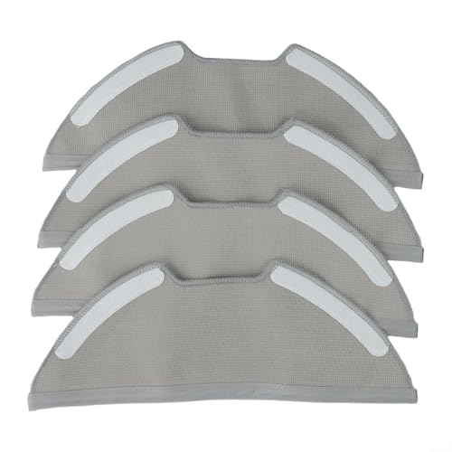 4/10 paños de fregona para robot aspiradores para Midea para M9, para Eureka E10S, para Obode A8 y Aurum PRO 6241, trapos de limpieza de repuesto para eliminación de polvo y desechos (paquete de 4)