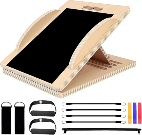 2-in-1 Wooden Balance & Slant Board Set