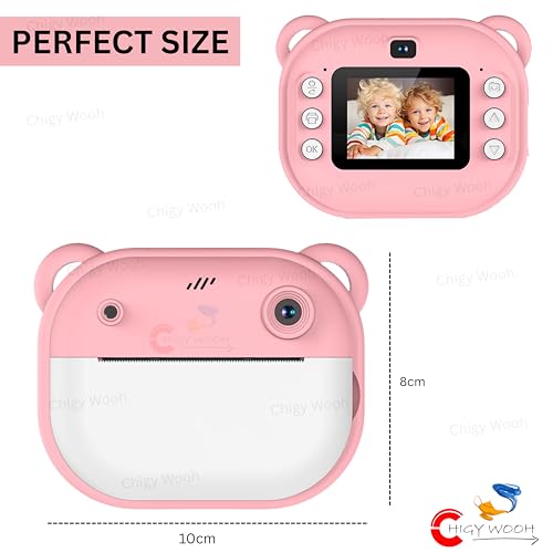 Image of Instant Print Camera for Kids | 1080P HD Digital Video Camera with Built-in Printer Includes 2 Print Rolls, Fun Learning Toy for Kids | Print Photos & Record Videos