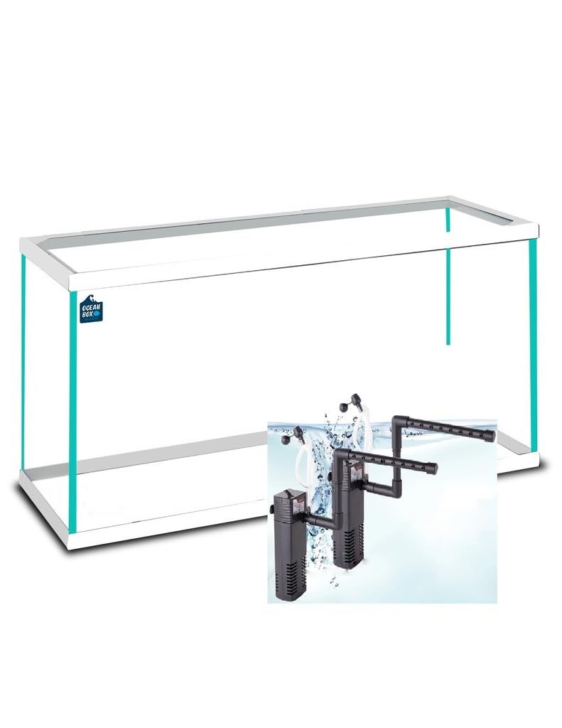 Acuario Cristal con Marco Blanco 38 L. Kit Completo (XIL)