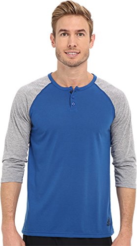 adidas Performance Men's Ultimate Three-Quarter-Sleeve Henley Shirt