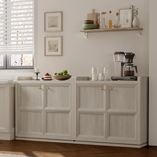 SICOTAS-Buffet-Cabinet-with-Storage-Buffet-Cabinet-Sideboard-Accent-Storage-Cabinet-with-Doors-Shelves-Modern-Buffet-Table-Wood-Credenza-Coffee-Cabinet-for-Living-Room-Kitchen-Dining-Room-Entryway SICOTAS Buffet Cabinet with Storage Buffet Cabinet Sideboard Accent Storage Cabinet with Doors Shelves Modern Buffet Table Wood Credenza Coffee Cabinet for Living Room Kitchen Dining Room Entryway