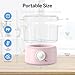 VERYTOP Mini Hot Towel Warmer for Spa, Quick Heating Towel Steamer for Facials, Portable Small Towel Heater for Bathroom,Spa and Salon.(Pink-Small)