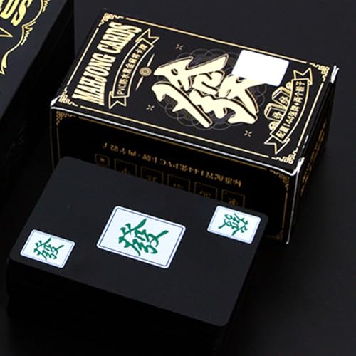 Set de 144 Cartas Mahjong impermeables con 2 dados miniatura 5