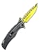 HOLYEDGE 7.8-in Tactical Folding Pocket Knife with 3.3-in Gold Mirror Blade, 3D Skull Handle, with Pocket Clip, Liner Lock and Auxiliary Opening for Outdoor Camping Survival Knives