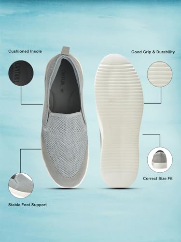 Image of Cantabil Casual Shoes for Men l Lightweight & Comfortable with Cushioned Insole Flynet Upper EVA Sole Slip On Closure (P MFTW00153E)