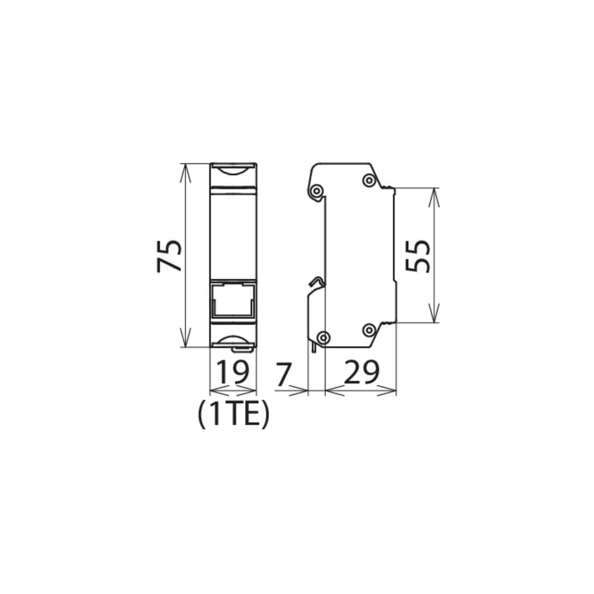 Dehn 929126 Ableiter Überspannungsschutz Patch Klasse D RJ45B 48 V