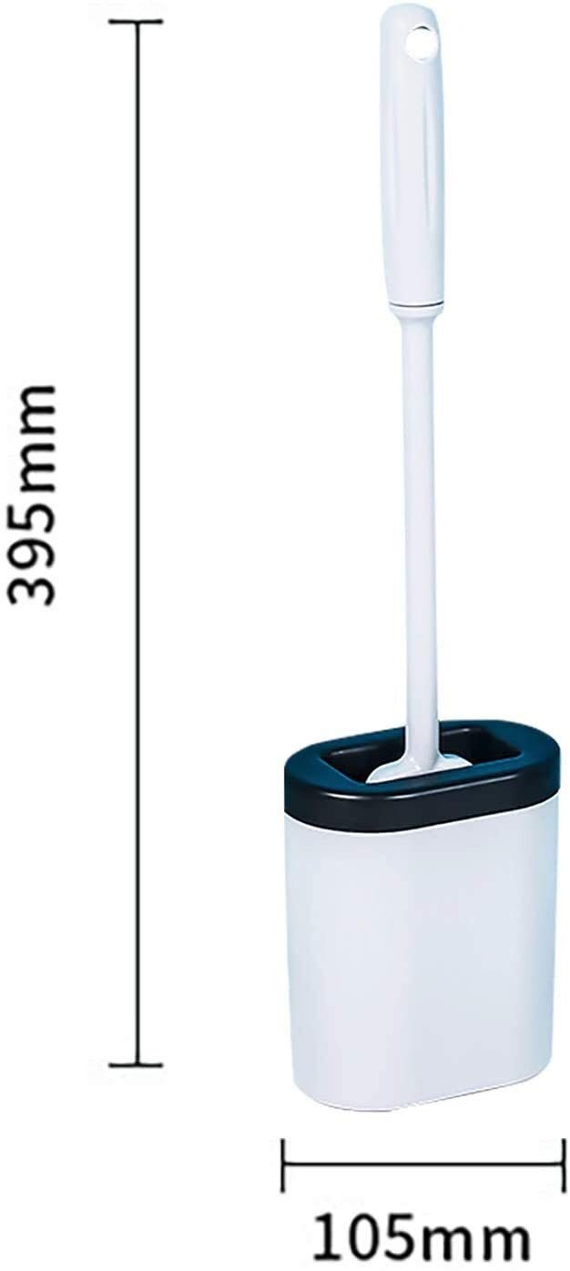 Escobillero de pared Cepillo de baño y conjuntos de soporte Conjunto de cepillo de limpieza de silicona Mango largo Limpieza de inodoro Cepillo de limpieza de silicona de pie Conjunto de cepillo de li