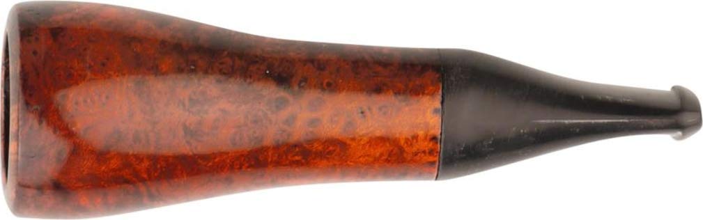 Lifestyle-Ambiente Orange-Schwarz Bruyere Cigar Tip 17 Mm Bore With Passatore Filter And Cloth Bag Including Tasting Sheet
