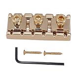 R3 Electric Guitar String Locking Nut For Floyd Rose Tremolo Bridge 43mm (Gold)
