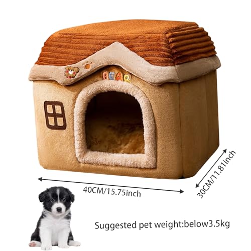 Casa para perros pequeña interior cueva lavable castillo espacial S 3