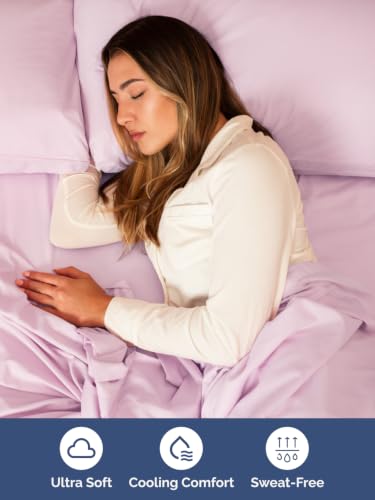 Image of Extra Deep Pocket Split King Sheet Set - Breathable & Cooling - Light Pink