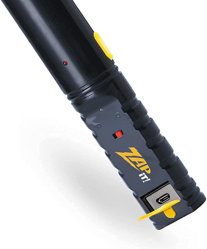 ZAP iT! Electric Fly Swatter Racket & Mosquito Zapper with Blue Light Attractant - High Duty 4,000 Volt Electric Bug Zapper Racket - Fly Killer USB Rechargeable Fly Zapper Indoor Safe - 2 Pack, Yellow