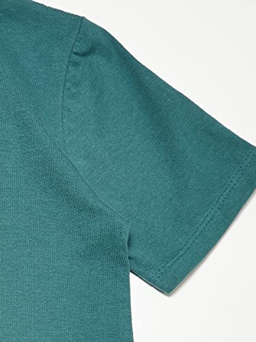 Camiseta meia manga, Menino, Hering, verde medio, 4