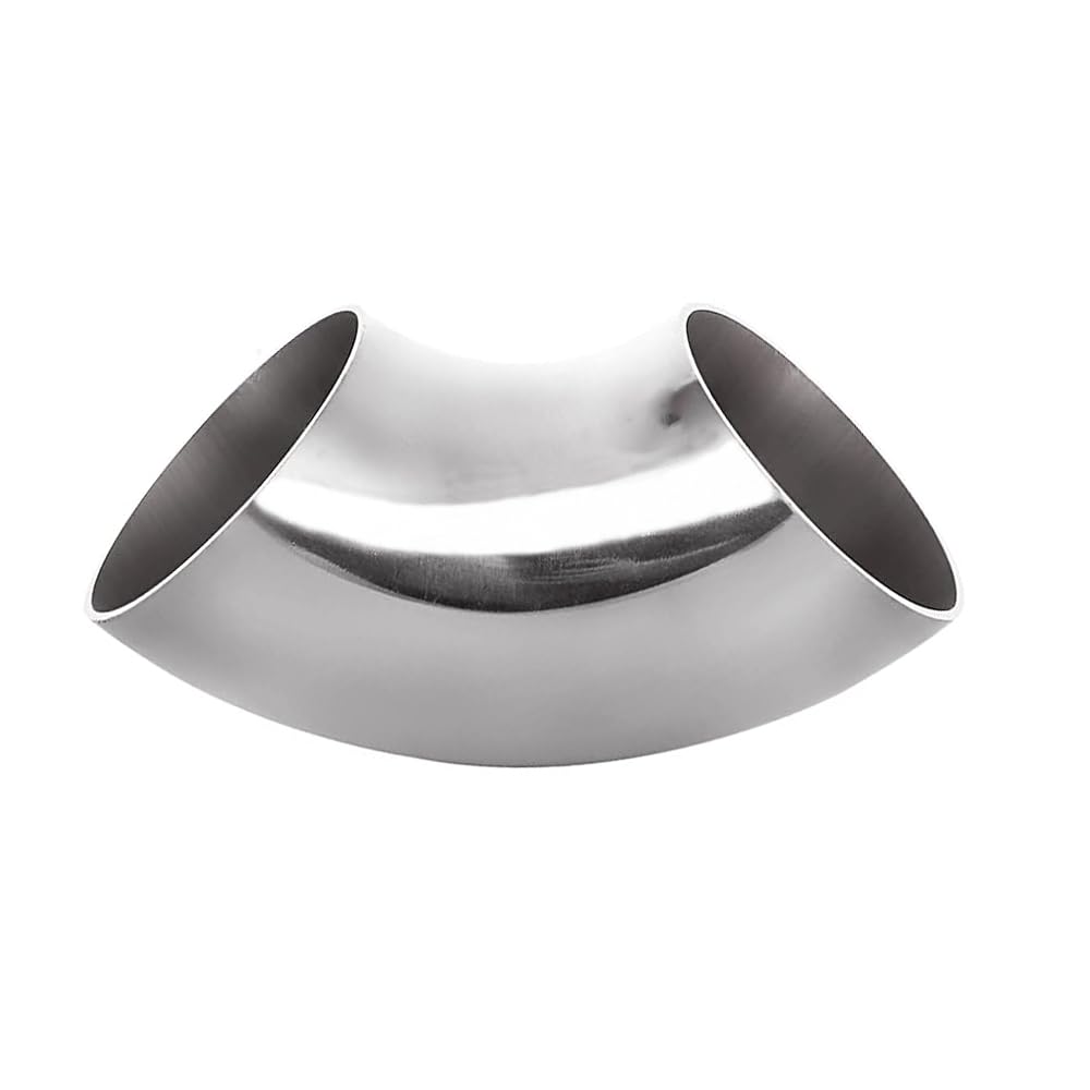 3 Inch 90 Degree Exhaust Pipe,304 Stainless Steel Mandrel Bend Elbow, 3 Inch OD Mandrel Elbow, Thickness 16GA/.065" Wall for Car Modified Exhaust Elbow Pipe, Stair Handrail, Custom Exhaust System
