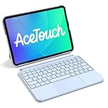 Inateck Ultralight Keyboard Case with Touchpad for iPad A16 11th Gen 2025/10th Gen 2022 (11/10.9 inch), Detachable Keyboard for iPad Air 11" M4 2026/M3/M2, Air 5/4, Pro 11" 4/3/2/1, UK Layout, Blue