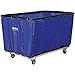 GLOBAL INDUSTRIAL Vinyl Basket Bulk Truck, 24 Bushel, Blue, 53-1/4 inchL x 36-1/4 inchW x 30-1/2 inchH