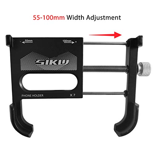 Leeofty Suporte para telefone de bicicleta em liga de alumínio para bicicleta Suporte universal para