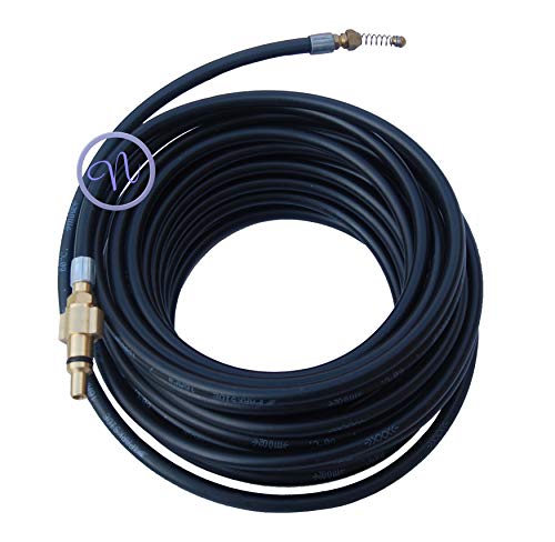 Top Tech Pressure Washer Drain Cleaner Hose 15 Meter Long With Flexible Jet Nozzle