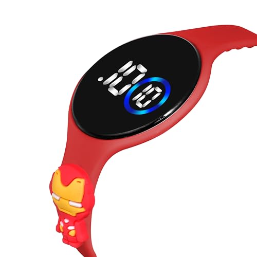 Image of Waterproof Digital LED Slim Round and Square Touch Colourful Display Wrist Watch for Boys & Girl's Stylish Kids Birthday Gift Digital Watch Combo of 2 Watches