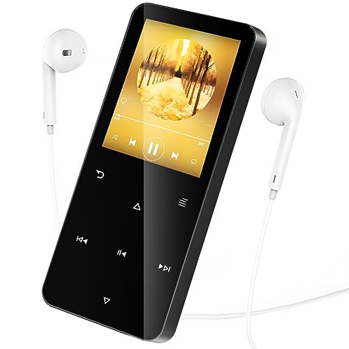 80GB MP3 Player with Bluetooth 5.2, Portable Music Player, with A High-Capacity Battery Inside, with HD Speaker/FM Radio/E-Book Reading/Alarm Clock/Video Play-Contains Earphones