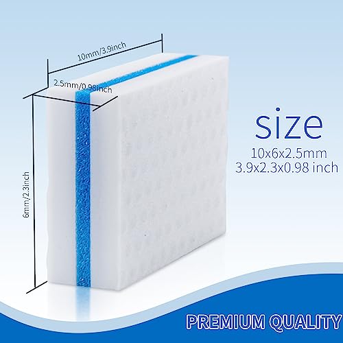 Image of Upgrade Melamine Sponge, 25 Pack Extra Thick More Lasting 3X Density Premium Magic Sponge Eraser, Multi Surface Power Scrubber Foam Stain and Mark Removal Cleaning Pads