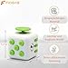 FIDGYB Cube Fidget Stress Relief Toy for Adults & Kids, Smooth, Quiet Sensory Toy for Anxiety, Focus & ADHD Idea[WHI_Red]
