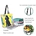 ZzWwR Fashion Black Poodle Dog Extra Large Canvas Gym Shoulder Tote, Reusable Daily Durable Top Handle Bag for Mens Womens Yoga Weekender Picnic Beach Travel Market Shopping