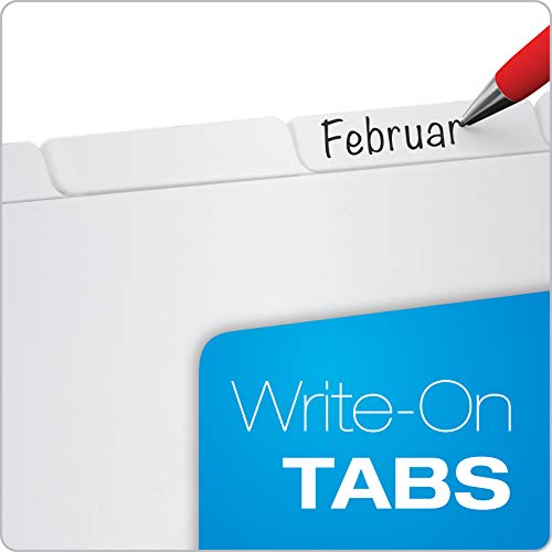 Oxford Binder Dividers, Blank Write-On, White, 1/5-Cut Tabs, Letter Size, 3-Hole Punched, 5 Tabs Per Set, 100 Dividers (20 Sets), for School, Office, and Home Organization by Oxford - Image 2