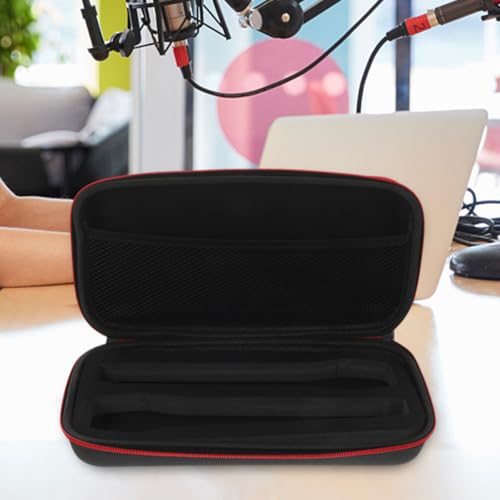 2 Pcs Estuche para Micrófono de Mano Resistente a Golpes con Cierre de Cremallera, Bolsa Portátil para Viaje miniatura 4
