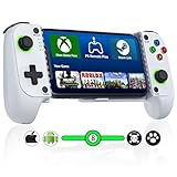 Larstylee Wireless Mobile Gaming Controller for iPhone/Android, Phone Game Controller Support Phone Case, Colorful Light Hall Joystick, Turbo, Mobile Gaming Gamepad