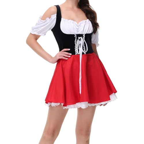 Robe dirndl midi pour femme grandes tailles à la coupe flatteuse et élégante